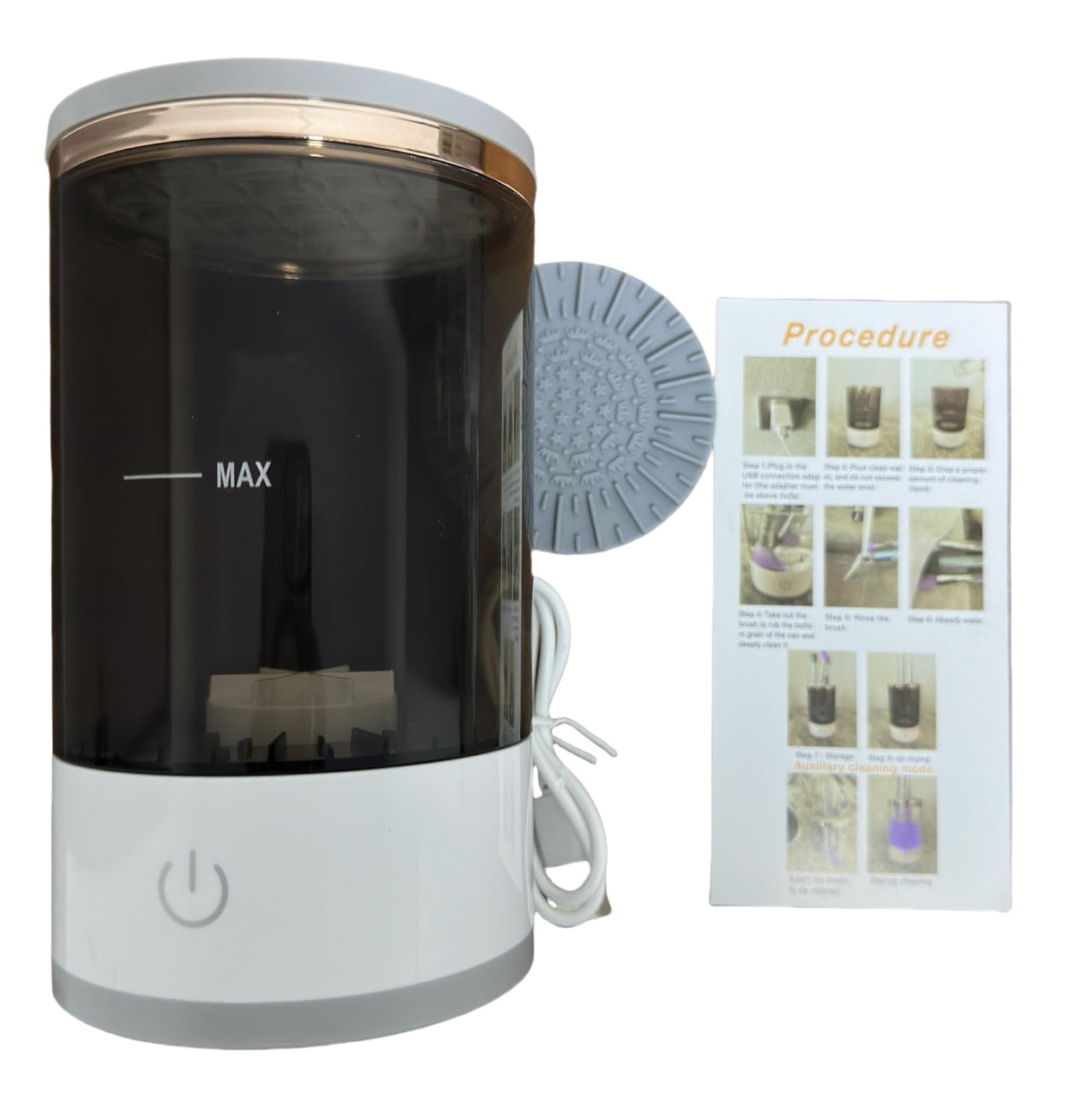 Electric Makeup Brush Cleaner – Automatic Makeup Brush Cleaning Machine for Deep Cleaning & Quick Drying