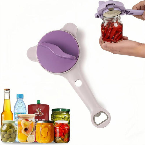 4-in-1 bottle opener,Effortless Adjustable Lid Gripper