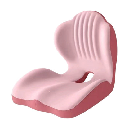 Ergonomic Lumbar & Seat Support Cushion Suitable for office chairs, car seats, and home use – relieves back and hip pain.