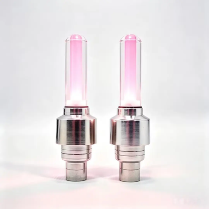 2 Pack Waterproof LED Tire Valve Stem Lights, Neon Glowing Wheel Accessories for Cars, Bicycles, Motorcycles & Electric Scooters, Night Safety Decor Lights